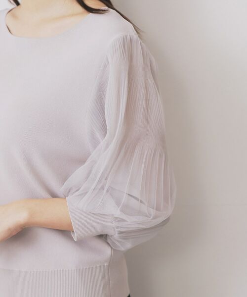 index / インデックス ニット・セーター | 《5色展開》マジョリカプリーツスリーブニット【洗濯機洗い可】 | 詳細30