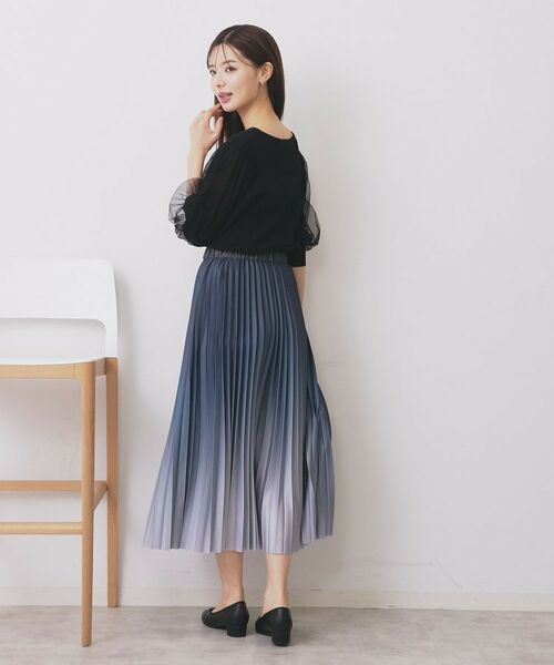 index / インデックス ニット・セーター | 《5色展開》マジョリカプリーツスリーブニット【洗濯機洗い可】 | 詳細7