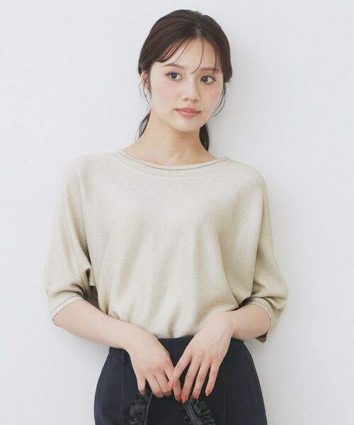 index / インデックス ニット・セーター | 《5色展開》前後2WAY ドルマンスリーブニット【UVケア/抗ピル/洗濯機洗い可】 | 詳細1