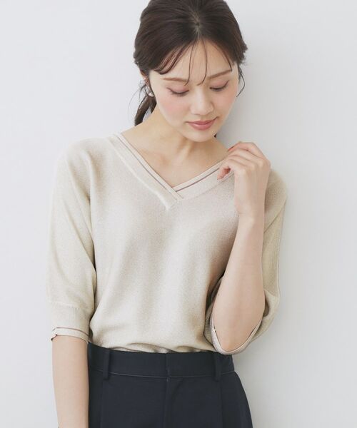 index/インデックス 《5色展開》前後2WAY ドルマンスリーブニット【UVケア/抗ピル/洗濯機洗い可】 ゴールド(007) 36(S) index/インデックス 《5色展開》前後2WAY ドルマンスリーブニット【UVケア/抗ピル/洗濯機洗い可】 ゴールド(007) 36(S)