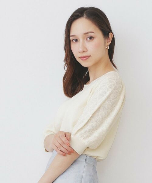 index / インデックス ニット・セーター | パフスリーブニット【洗濯機洗い可】 | 詳細1