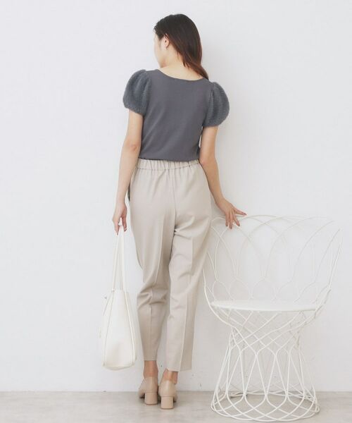 index / インデックス ニット・セーター | 《6色展開》フェザーパフスリーブVネックニット【洗濯機洗い可】 | 詳細15