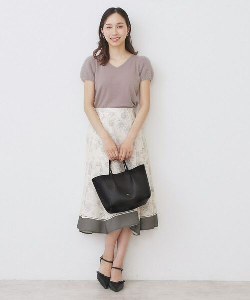 index / インデックス ニット・セーター | 《6色展開》フェザーパフスリーブVネックニット【洗濯機洗い可】 | 詳細22