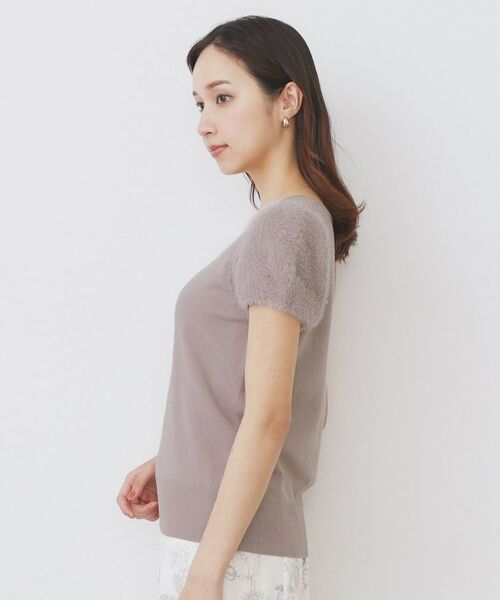 index / インデックス ニット・セーター | 《6色展開》フェザーパフスリーブVネックニット【洗濯機洗い可】 | 詳細26