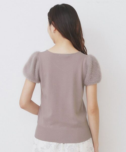 index / インデックス ニット・セーター | 《6色展開》フェザーパフスリーブVネックニット【洗濯機洗い可】 | 詳細27