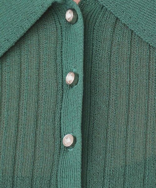 index / インデックス ニット・セーター | シアーリブ衿付きニット【洗濯機洗い可/抗ピル】 | 詳細12