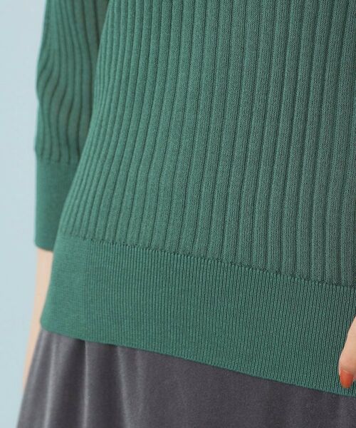 index / インデックス ニット・セーター | シアーリブ衿付きニット【洗濯機洗い可/抗ピル】 | 詳細18