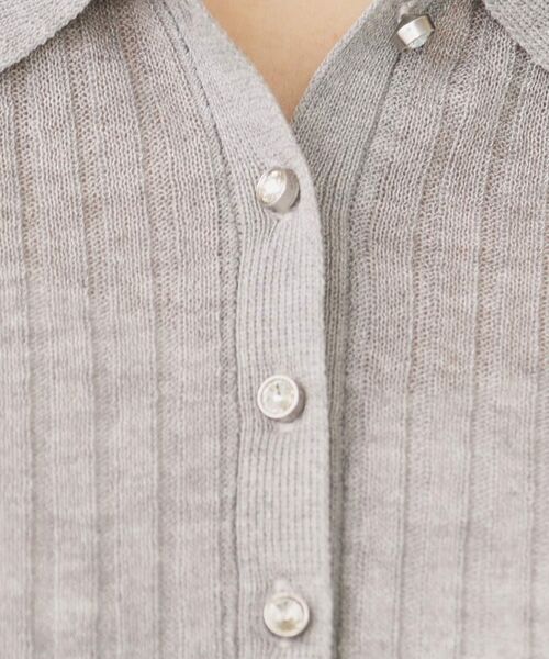 index / インデックス ニット・セーター | シアーリブ衿付きニット【洗濯機洗い可/抗ピル】 | 詳細4