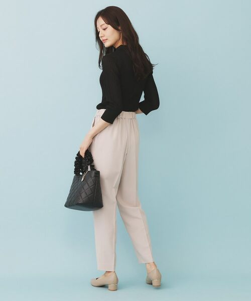 index / インデックス ニット・セーター | シアーリブ衿付きニット【洗濯機洗い可/抗ピル】 | 詳細7