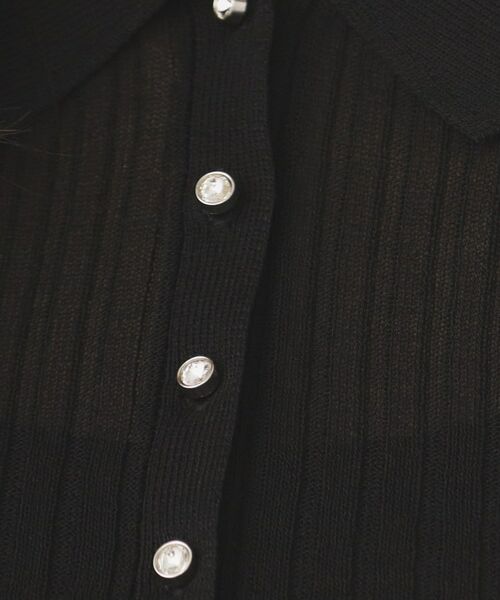 index / インデックス ニット・セーター | シアーリブ衿付きニット【洗濯機洗い可/抗ピル】 | 詳細8