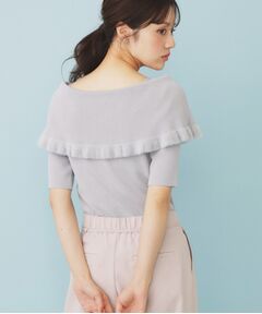 index / インデックス ニット・セーター | ファーフリルケープニット【洗濯機洗い可】