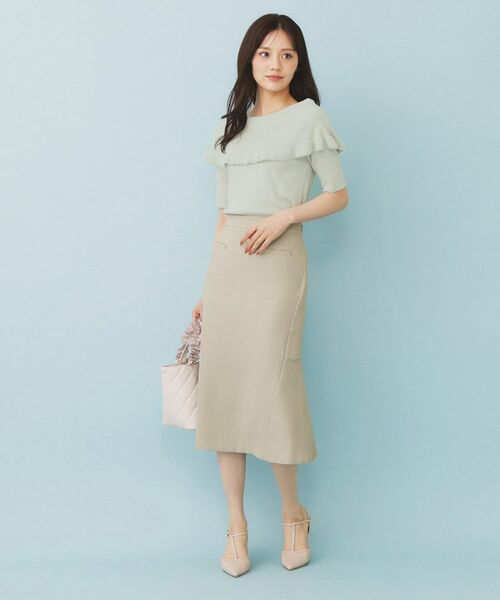 index / インデックス ニット・セーター | ファーフリルケープニット【洗濯機洗い可】 | 詳細12