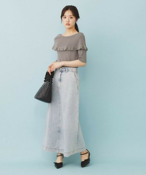 index / インデックス ニット・セーター | ファーフリルケープニット【洗濯機洗い可】 | 詳細16