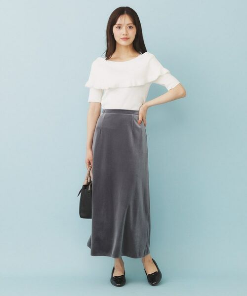 index / インデックス ニット・セーター | ファーフリルケープニット【洗濯機洗い可】 | 詳細2