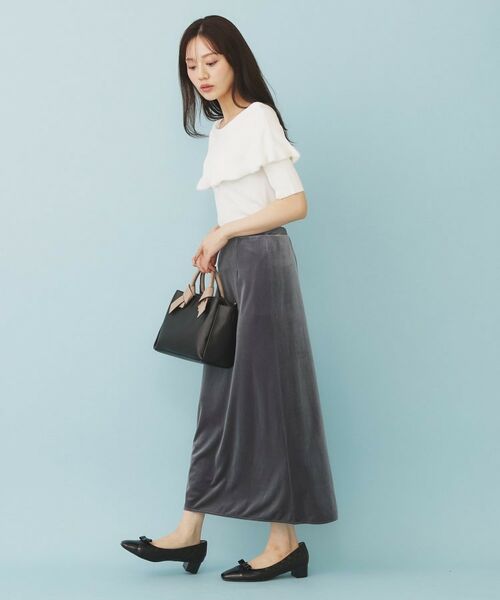 index / インデックス ニット・セーター | ファーフリルケープニット【洗濯機洗い可】 | 詳細3