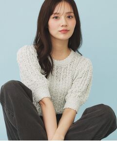 index / インデックス ニット・セーター | ポップコーンラメシアーニット【洗濯機洗い可/抗ピル】