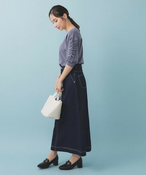 index / インデックス ニット・セーター | ラップフリルVネックニット【洗濯機洗い可/接触冷感/UVケア】 | 詳細13