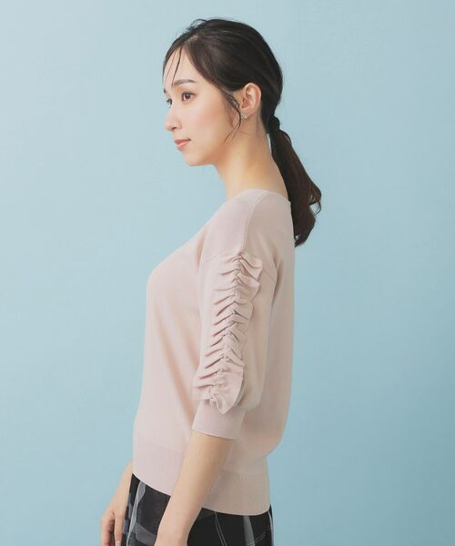 index / インデックス ニット・セーター | ラップフリルVネックニット【洗濯機洗い可/接触冷感/UVケア】 | 詳細20