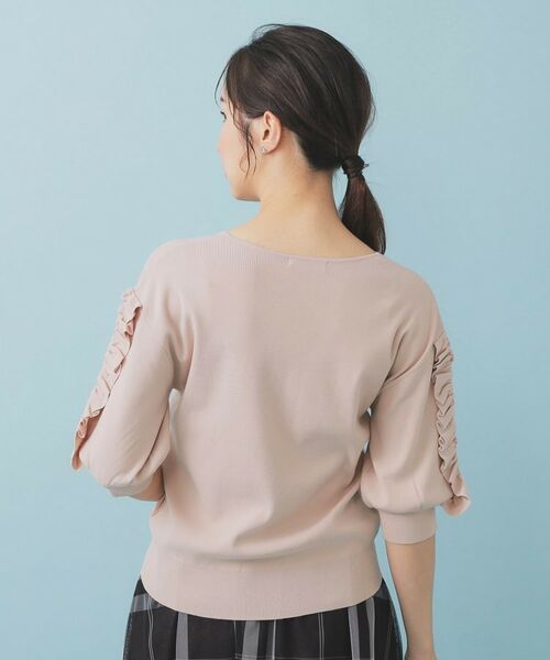 index / インデックス ニット・セーター | ラップフリルVネックニット【洗濯機洗い可/接触冷感/UVケア】 | 詳細21