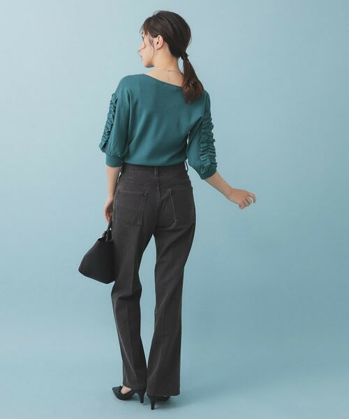 index / インデックス ニット・セーター | ラップフリルVネックニット【洗濯機洗い可/接触冷感/UVケア】 | 詳細3