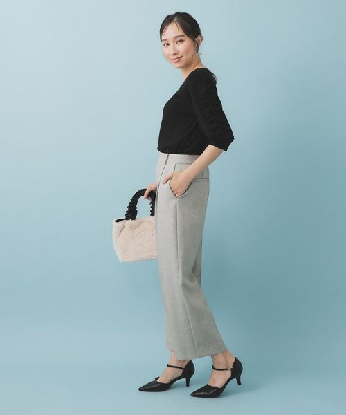 index / インデックス ニット・セーター | ラップフリルVネックニット【洗濯機洗い可/接触冷感/UVケア】 | 詳細9