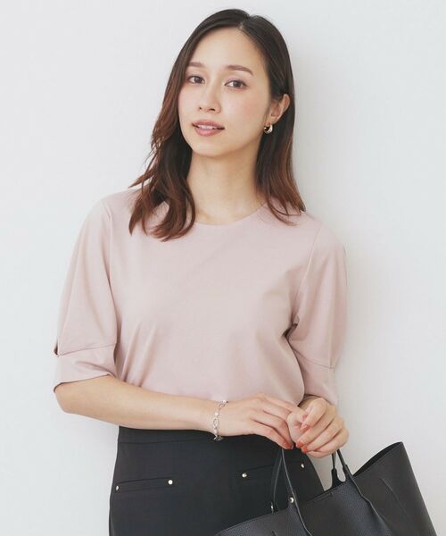 index/インデックス パフスリーブトップス【洗濯機洗い可】 ライトピンク(070) 38(M)
