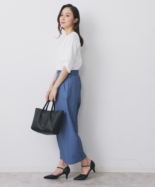 index / インデックス カットソー | パフスリーブツイストタックトップス【洗濯機可/接触冷感/UVケア】 | 詳細12