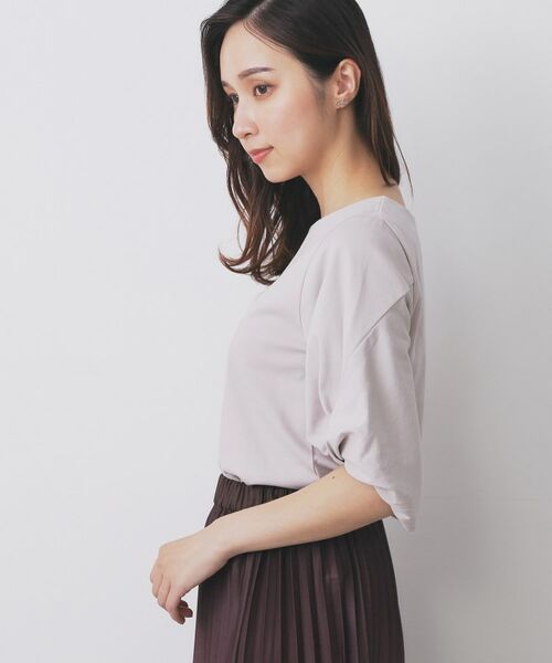index / インデックス カットソー | パフスリーブツイストタックトップス【洗濯機可/接触冷感/UVケア】 | 詳細14