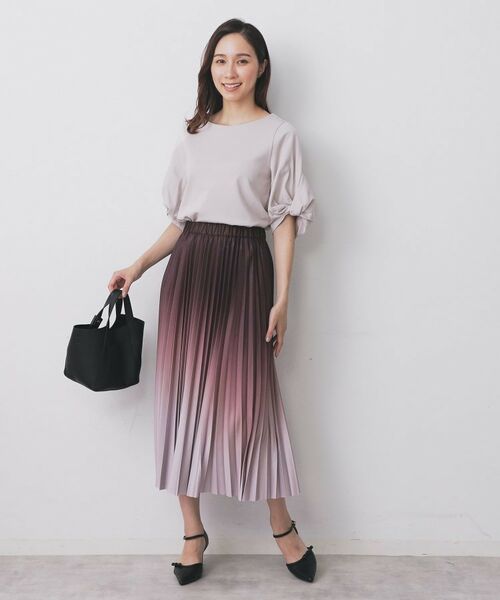 index / インデックス カットソー | パフスリーブツイストタックトップス【洗濯機可/接触冷感/UVケア】 | 詳細15