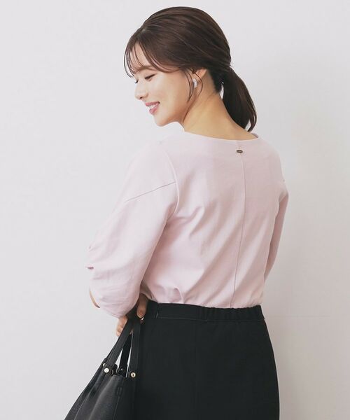 index / インデックス カットソー | パフスリーブツイストタックトップス【洗濯機可/接触冷感/UVケア】 | 詳細18