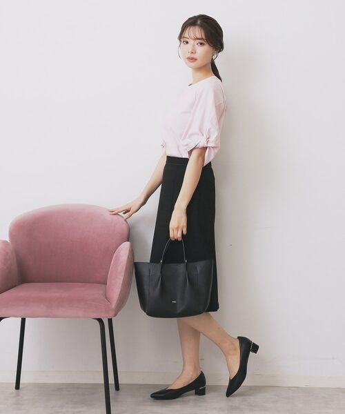 index / インデックス カットソー | パフスリーブツイストタックトップス【洗濯機可/接触冷感/UVケア】 | 詳細20