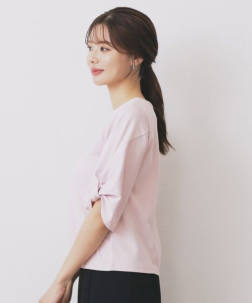 index / インデックス カットソー | パフスリーブツイストタックトップス【洗濯機可/接触冷感/UVケア】 | 詳細27