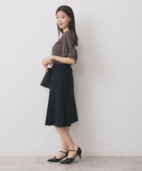 index / インデックス カットソー | パフスリーブツイストタックトップス【洗濯機可/接触冷感/UVケア】 | 詳細4