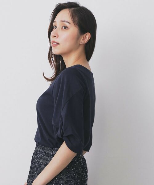 index / インデックス カットソー | パフスリーブツイストタックトップス【洗濯機可/接触冷感/UVケア】 | 詳細6