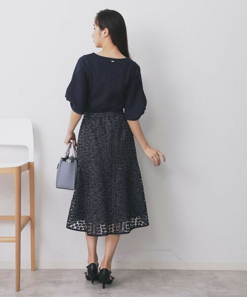 index / インデックス カットソー | パフスリーブツイストタックトップス【洗濯機可/接触冷感/UVケア】 | 詳細8