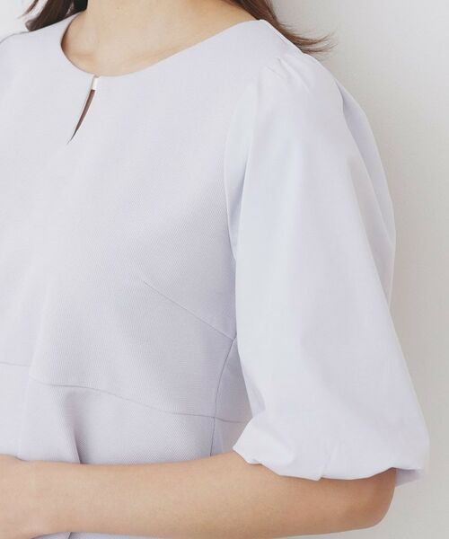 index / インデックス カットソー | 《S-LLサイズ》バルーンスリーブペプラムトップス【洗濯機洗い可/接触冷感/UVケア】 | 詳細20