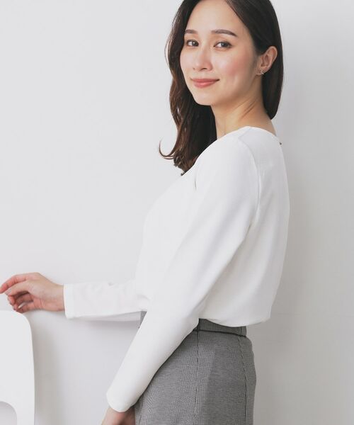 index / インデックス カットソー | フロントタックトップス【洗濯機洗い可/UVケア】 | 詳細1