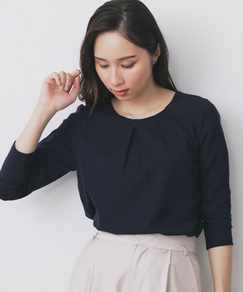 index / インデックス カットソー | フロントタックトップス【洗濯機洗い可/UVケア】 | 詳細5