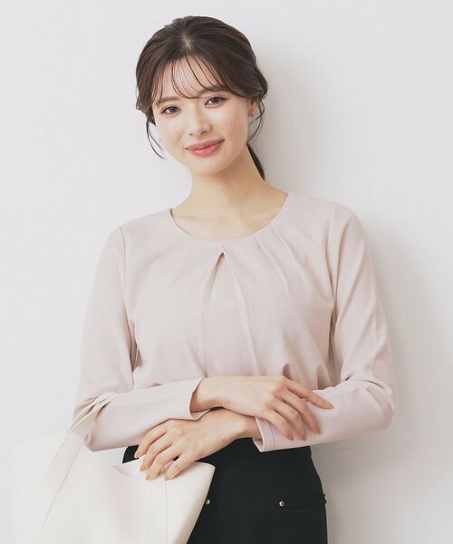 index/インデックス フロントタックトップス【洗濯機洗い可/UVケア】 ライトピンク(670) 36(S)