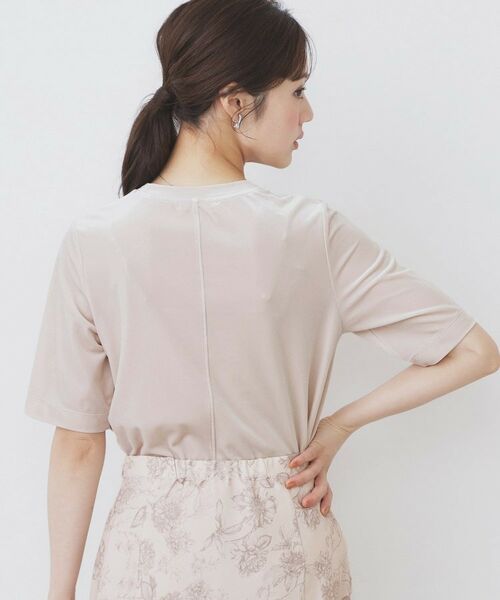 index / インデックス カットソー | 《andGIRL掲載》ベロアボクシーTシャツ【洗濯機洗い可】 | 詳細13