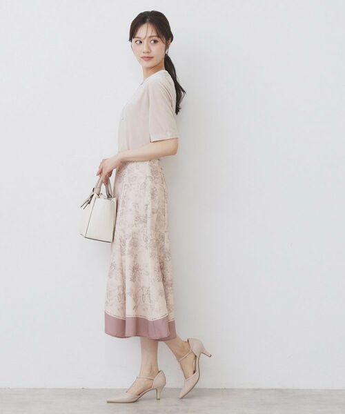 index / インデックス カットソー | 《andGIRL掲載》ベロアボクシーTシャツ【洗濯機洗い可】 | 詳細15