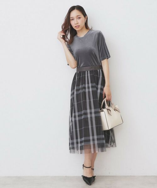 index / インデックス カットソー | 《andGIRL掲載》ベロアボクシーTシャツ【洗濯機洗い可】 | 詳細2