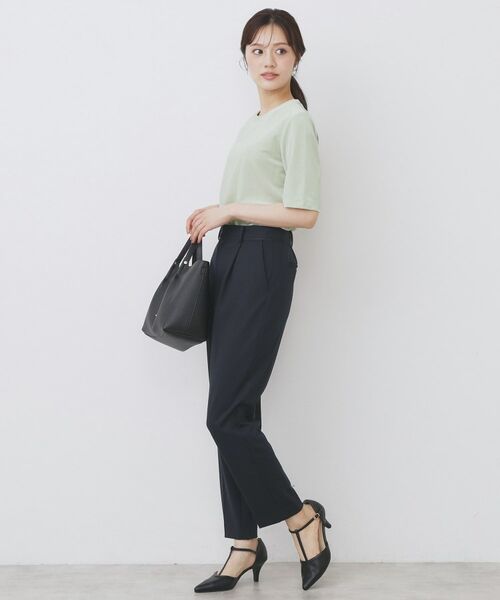 index / インデックス カットソー | 《andGIRL掲載》ベロアボクシーTシャツ【洗濯機洗い可】 | 詳細7