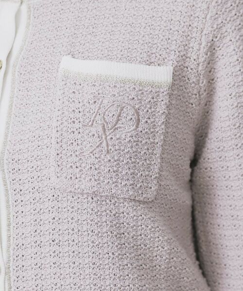 index / インデックス カーディガン・ボレロ | ロゴ刺繍クルーカーディガン【洗濯機洗い可】 | 詳細14