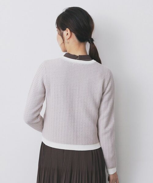 index / インデックス カーディガン・ボレロ | ロゴ刺繍クルーカーディガン【洗濯機洗い可】 | 詳細17