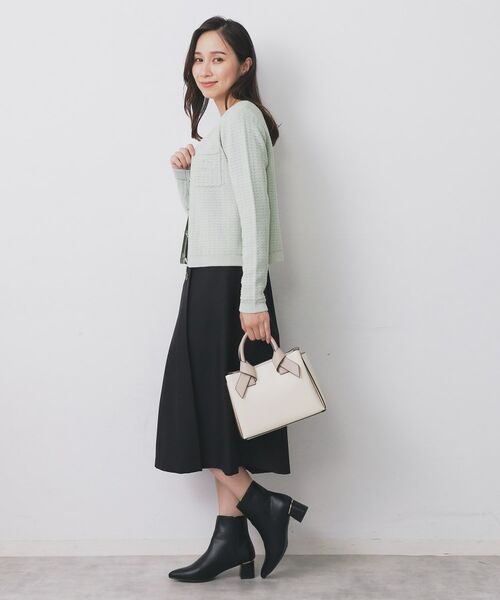 index / インデックス カーディガン・ボレロ | ロゴ刺繍クルーカーディガン【洗濯機洗い可】 | 詳細5