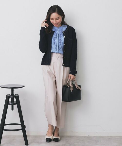 index / インデックス カーディガン・ボレロ | ロゴ刺繍クルーカーディガン【洗濯機洗い可】 | 詳細8