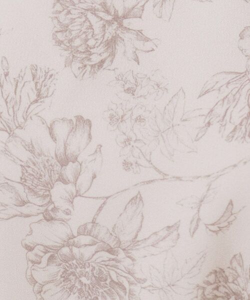 index / インデックス ミニ丈・ひざ丈ワンピース | 2WAY パネルフラワーバイカラーワンピース【洗濯機洗い可/イージーアイロン】 | 詳細18