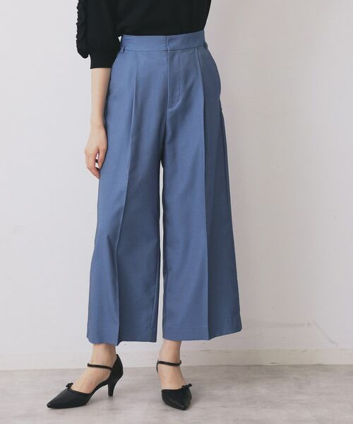 index / インデックス パンツ | ベルト付きストレッチワイドパンツ【洗濯機洗い可】 | 詳細16