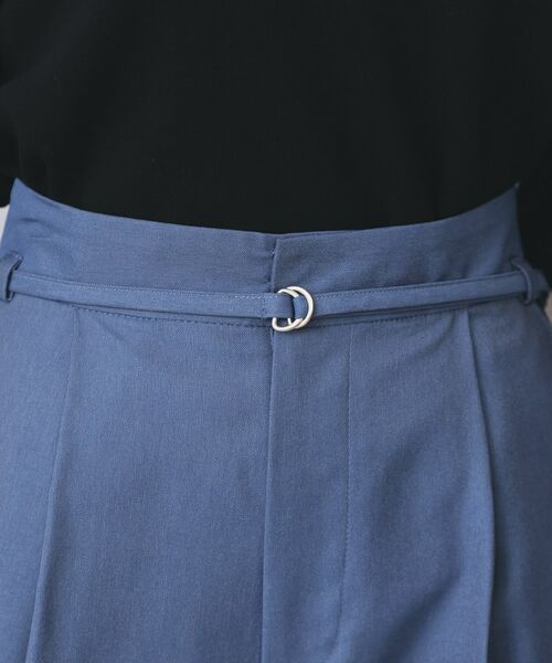 index / インデックス パンツ | ベルト付きストレッチワイドパンツ【洗濯機洗い可】 | 詳細22